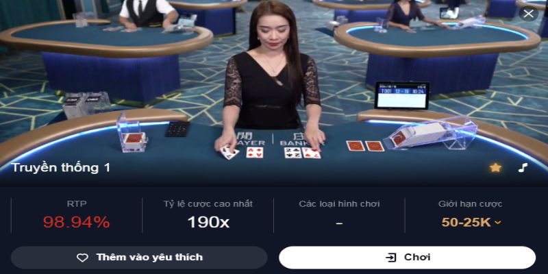 Giới thiệu trò chơi Baccarat BK8